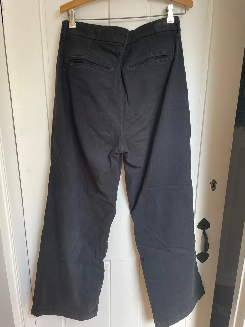 American Eagle Outfitters dark navy Wide-Leg khakis
